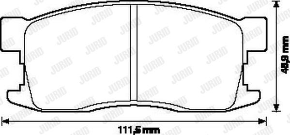 Jurid 572228J - Kit de plaquettes de frein, frein à disque cwaw.fr