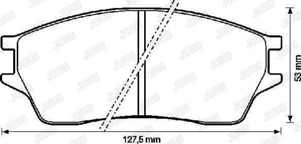 Jurid 572273J - Kit de plaquettes de frein, frein à disque cwaw.fr