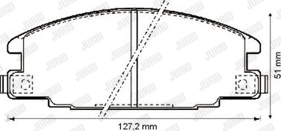 Jurid 572272J - Kit de plaquettes de frein, frein à disque cwaw.fr