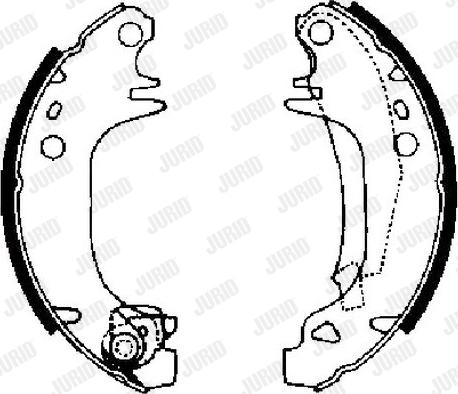 Jurid 361447J - Jeu de mâchoires de frein cwaw.fr