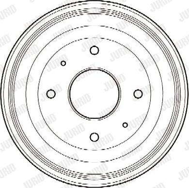 Jurid 329005J - Tambour de frein cwaw.fr