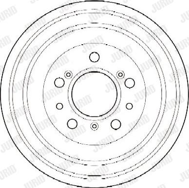 Jurid 329008J - Tambour de frein cwaw.fr