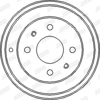 Jurid 329007J - Tambour de frein cwaw.fr