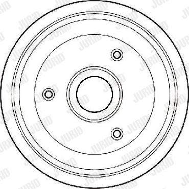 Jurid 329702J - Tambour de frein cwaw.fr