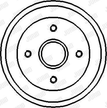 Jurid 329128J - Tambour de frein cwaw.fr