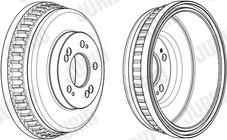 Jurid 329351J - Tambour de frein cwaw.fr