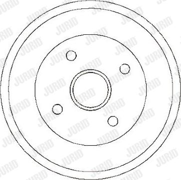 Jurid 329232J - Tambour de frein cwaw.fr