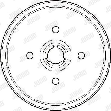 Jurid 329705J - Tambour de frein cwaw.fr