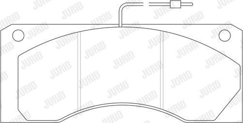 Jurid 2904409561 - Kit de plaquettes de frein, frein à disque cwaw.fr