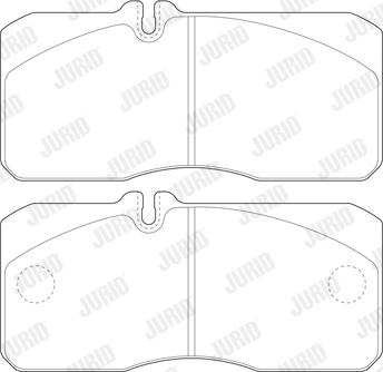 Jurid 2905509560 - Kit de plaquettes de frein, frein à disque cwaw.fr