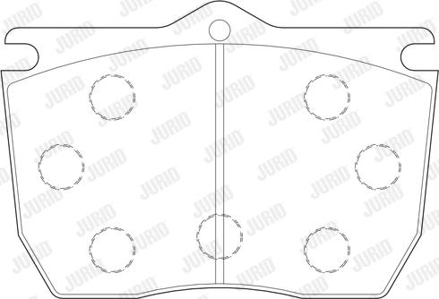 Jurid 2901609561 - Kit de plaquettes de frein, frein à disque cwaw.fr