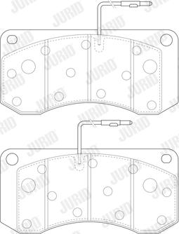 Jurid 2901309561 - Kit de plaquettes de frein, frein à disque cwaw.fr