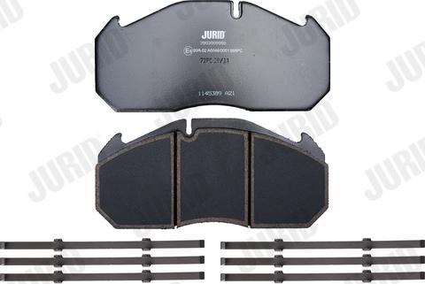 Jurid 2903009560 - Kit de plaquettes de frein, frein à disque cwaw.fr