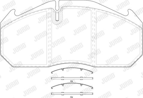 Jurid 2903009560 - Kit de plaquettes de frein, frein à disque cwaw.fr