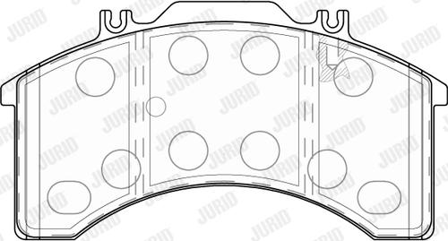 Jurid 2903209560 - Kit de plaquettes de frein, frein à disque cwaw.fr