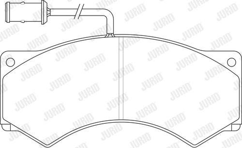 Jurid 2902409561 - Kit de plaquettes de frein, frein à disque cwaw.fr