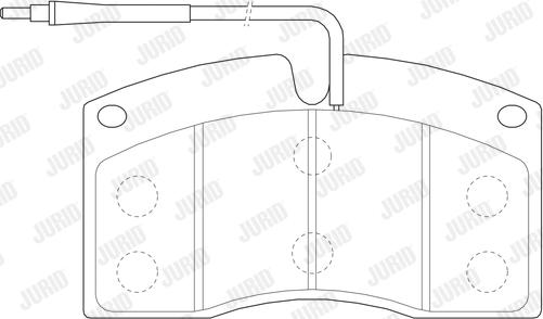 Jurid 2907209561 - Kit de plaquettes de frein, frein à disque cwaw.fr