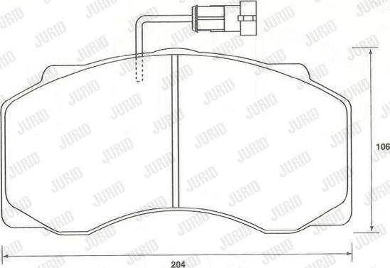 Jurid 2907709561 - Kit de plaquettes de frein, frein à disque cwaw.fr