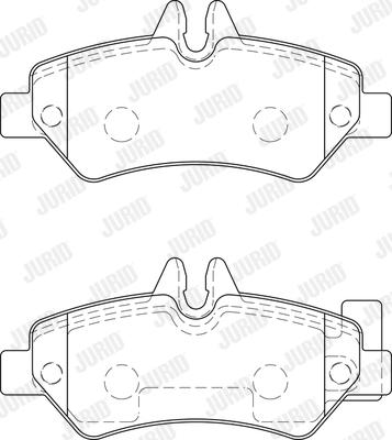 Jurid 2919009560 - Kit de plaquettes de frein, frein à disque cwaw.fr