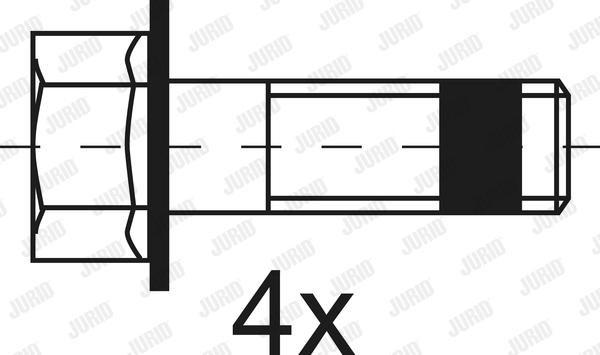 Jurid 2919009560 - Kit de plaquettes de frein, frein à disque cwaw.fr