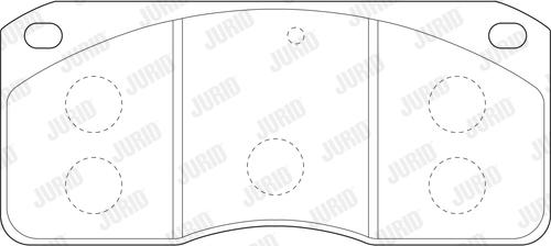 Jurid 2930209560 - Kit de plaquettes de frein, frein à disque cwaw.fr