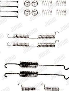 Jurid 771149J - Kit d'accessoires, mâchoire de frein cwaw.fr