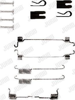 Jurid 771301J - Kit d'accessoires, mâchoire de frein cwaw.fr