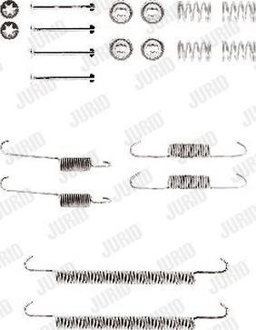 Jurid 771247J - Kit d'accessoires, mâchoire de frein cwaw.fr