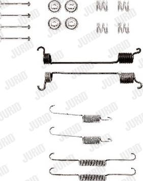 Jurid 771267J - Kit d'accessoires, mâchoire de frein cwaw.fr