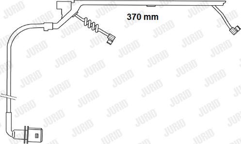 Jurid FAI169 - Contact d'avertissement, usure des plaquettes de frein cwaw.fr