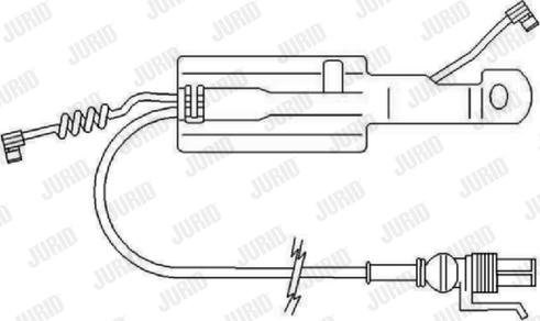 Jurid FAI168 - Contact d'avertissement, usure des plaquettes de frein cwaw.fr