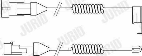 Jurid FAI105 - Contact d'avertissement, usure des plaquettes de frein cwaw.fr