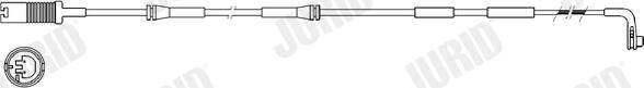 Jurid FWI320 - Contact d'avertissement, usure des plaquettes de frein cwaw.fr