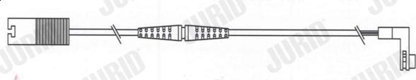 Jurid FWI328 - Contact d'avertissement, usure des plaquettes de frein cwaw.fr