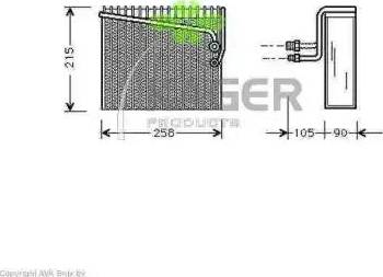 Kager 945162 - Évaporateur climatisation cwaw.fr