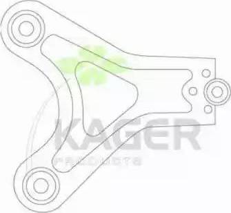 Kager 870326 - Bras de liaison, suspension de roue cwaw.fr