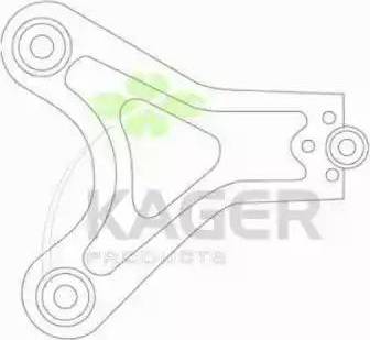 Kager 870320 - Bras de liaison, suspension de roue cwaw.fr