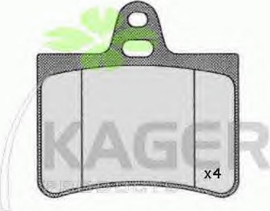 Kager 35-0539 - Kit de plaquettes de frein, frein à disque cwaw.fr