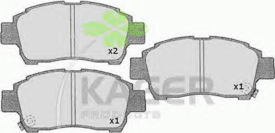 Kager 35-0528 - Kit de plaquettes de frein, frein à disque cwaw.fr