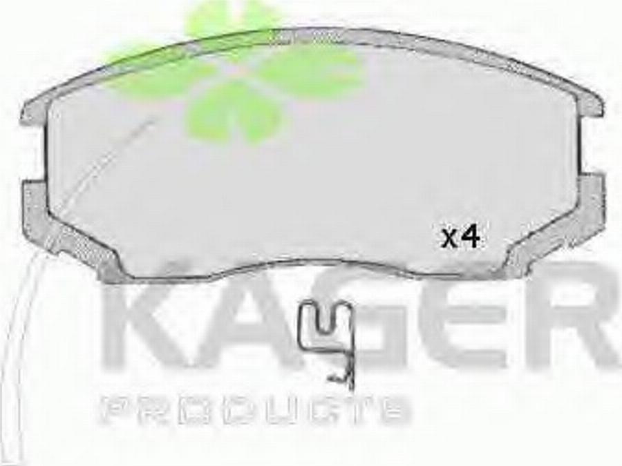 Kager 35-0572 - Kit de plaquettes de frein, frein à disque cwaw.fr