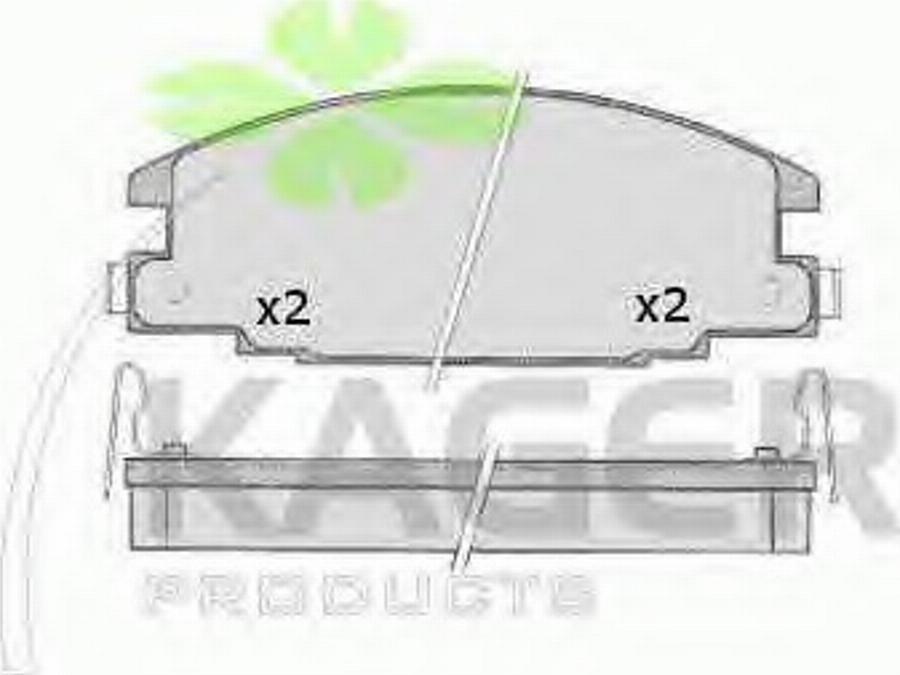 Kager 35-0602 - Kit de plaquettes de frein, frein à disque cwaw.fr