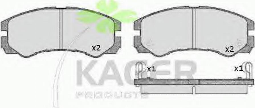 Kager 35-0610 - Kit de plaquettes de frein, frein à disque cwaw.fr