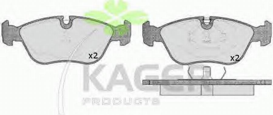 Kager 350625 - Kit de plaquettes de frein, frein à disque cwaw.fr