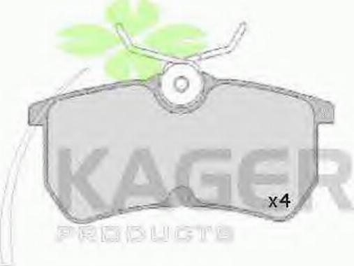 Kager 35-0098 - Kit de plaquettes de frein, frein à disque cwaw.fr