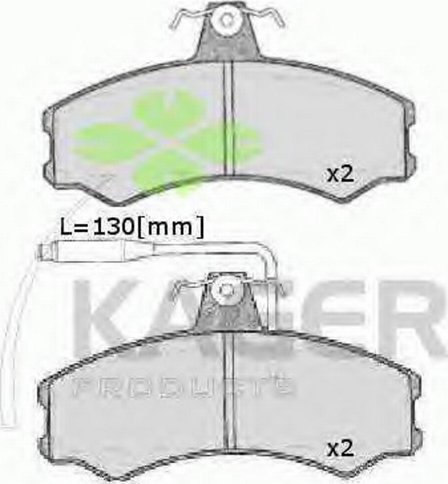 Kager 350049 - Kit de plaquettes de frein, frein à disque cwaw.fr