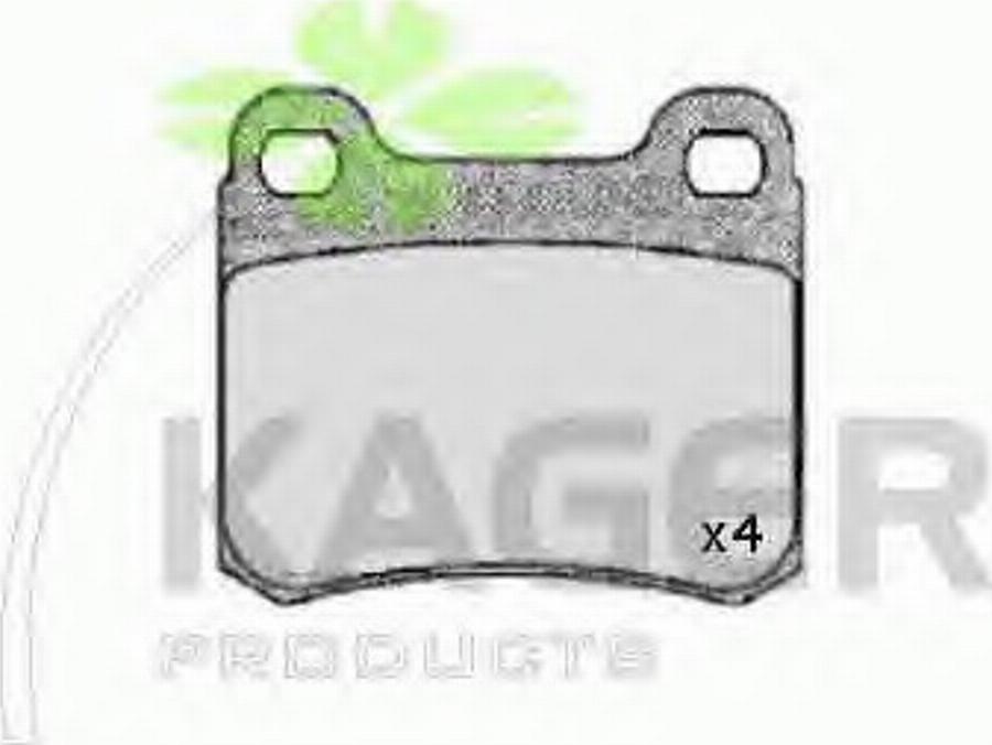 Kager 35-0040 - Kit de plaquettes de frein, frein à disque cwaw.fr