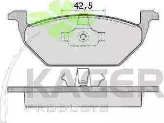 Kager 35-0048 - Kit de plaquettes de frein, frein à disque cwaw.fr