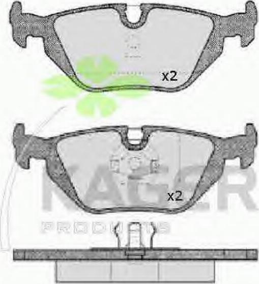 Kager 35-0043 - Kit de plaquettes de frein, frein à disque cwaw.fr