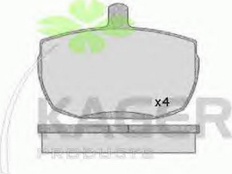 Kager 35-0056 - Kit de plaquettes de frein, frein à disque cwaw.fr