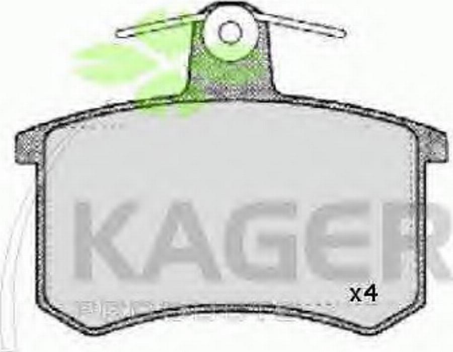 Kager 35-0014 - Kit de plaquettes de frein, frein à disque cwaw.fr